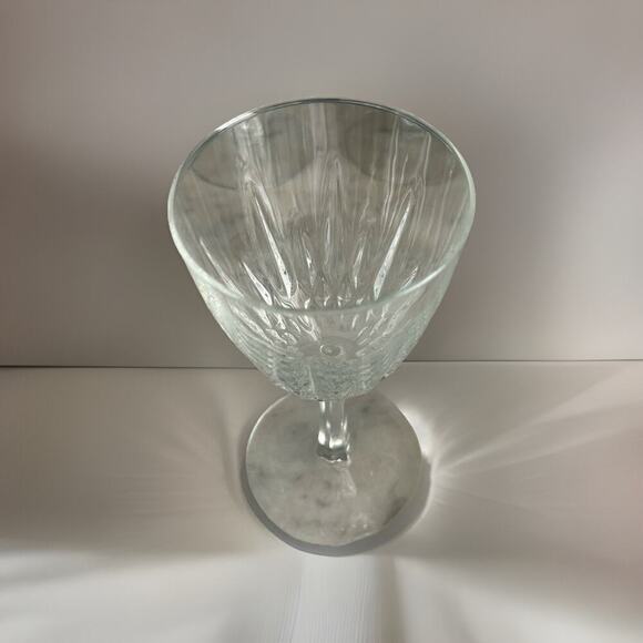 (4) Cristal D'Arques Diamant Claret 5 3/4” Wine Glasses France Vintage Clear - Picture 6 of 11